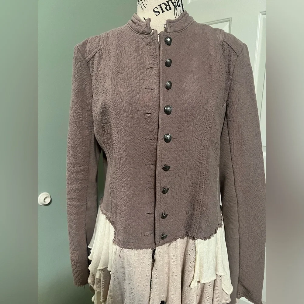Free People Military Ruffles Jacket - Picture 11 of 13
